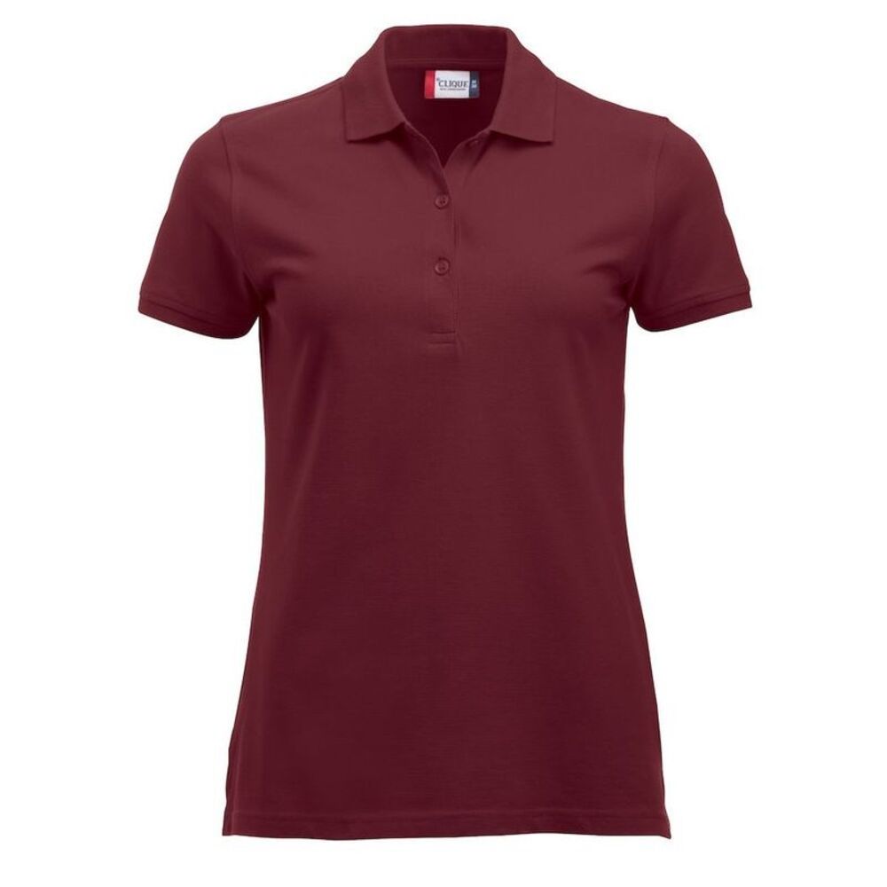 Clique Womens/Ladies Marion Polo Shirt / Burgundy